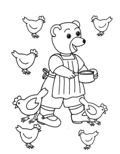 Kleiner brauner bär ausmalbilder für kinder