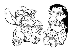 Eine Gute Eiscreme Für Lilo Und Stitch.