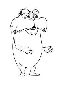Der Lorax zum Ausmalen