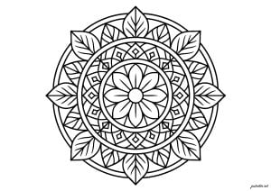 Blumige mandalas