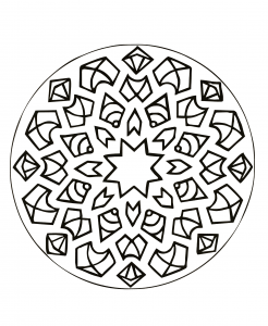 Mandala, Das Wie Eine Zerbrochene Glasscheibe Aussieht