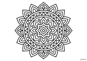 Ausmalbilder von mandala zum Herunterladen