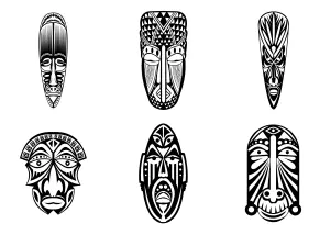 Afrikanische Masken Zum Drucken