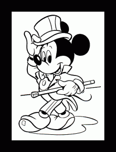 Einfaches, Wunderschönes Ausmalbild Von Micky