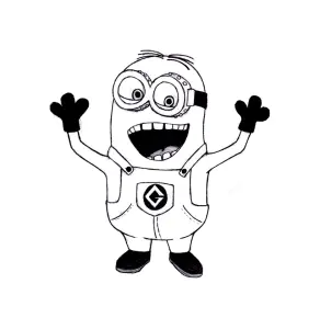 Minions Bild Zum Ausdrucken Und Ausmalen