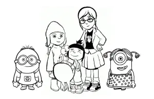 Ausmalbilder Von Minions Zum Ausmalen Für Kinder