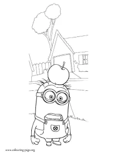 Minions Bild Zum Ausdrucken Und Ausmalen