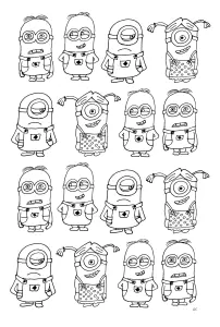 Ausmalbilder Von Minions Zum Ausmalen Für Kinder