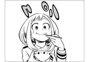 Ausmalbilder von my hero academy für Kinder