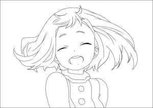 Kostenlose Ausmalbilder von my hero academy zum Herunterladen