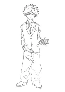 Ausmalbilder von my hero academy für kinder