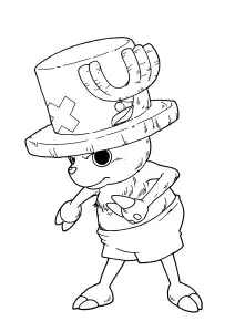 Ausmalbild Von Tony Tony Chopper Aus One Piece
