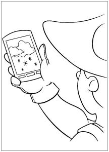 Super Einfaches Ausmalbild Von Paw Patrol: Smartphone.