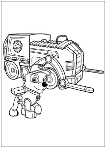 Kostenlose Malvorlage Für Kinder Mit Paw Patrol Kostenlos Zum Herunterladen