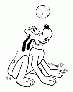 Pluto Coloriage Zum Ausdrucken