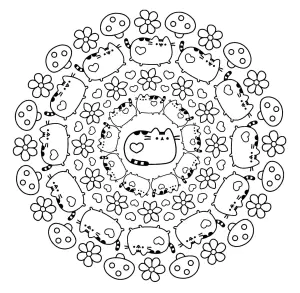Mandala Pusheen