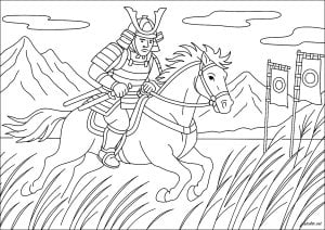 Ausmalbilder Von Samurai Zum Ausdrucken