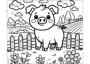 Junges Schwein In Seinem Gehege