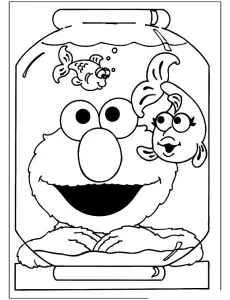 Sesamstraße Coloriage Zum Ausdrucken