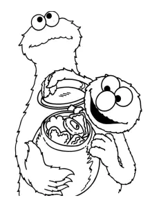 Sesamstraße Coloriage Zum Ausdrucken Für Kinder