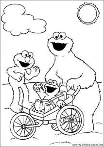 Sesamstraße Coloriage Zum Ausdrucken Für Kinder