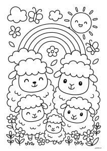 Schöne familie von s
