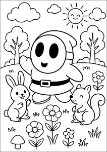 Fröhliches Treffen auf der Lichtung