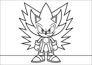 Sonic umgeben von einem leuchtenden heiligenschein