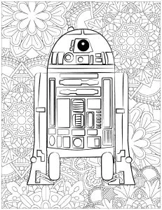Star Wars: R2d2 Und Komplexer Hintergrund.