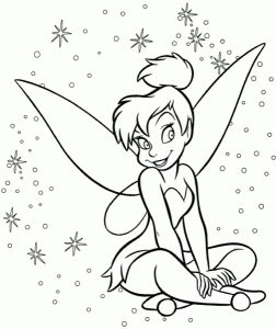 Ausmalbilder Von Die Fee Tinkerbell Zum Kostenlosen Herunterladen