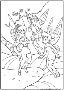 Ausmalbilder Von Die Fee Tinkerbell Zum Ausmalen Für Kinder