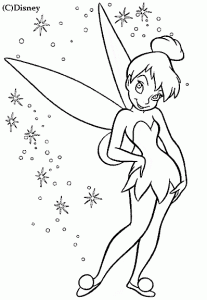 Bild Von Die Fee Tinkerbell Zum Herunterladen Und Ausmalen