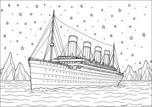 Titanic: realistische zeichnung