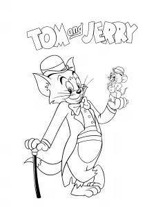 Tom und jerry zeichnung kostenlos zum herunterladen und ausmalen