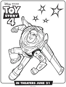 Buzz Lightyear: Toy Story 4 Coloriage Zum Kostenlosen Ausdrucken