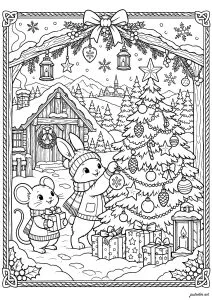 Kostenlose Ausmalbilder von Weihnachten zum Ausdrucken und Ausmalen
