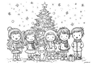 Kostenlose ausmalbilder von weihnachten zum herunterladen
