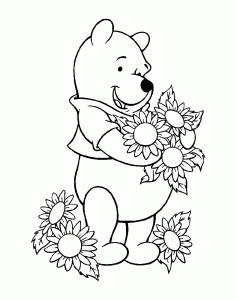 Kostenlose Winnie The Pooh Zeichnung Zum Herunterladen Und Ausmalen