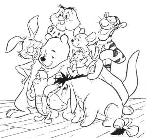 Bild Von Winnie Puuh Zum Herunterladen Und Ausmalen.