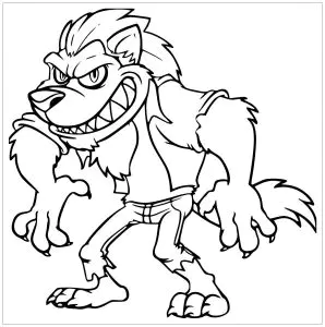 Muskulöser Wolf