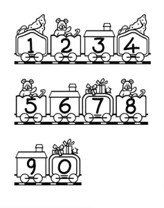 Coloriages Zahlen 4