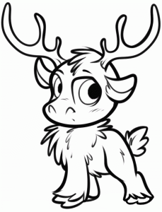 儿童喜欢的 冰雪奇縁 着色页，免费下载