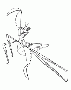 功夫熊猫填色画打印版