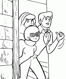 免费下载的史酷比填色图