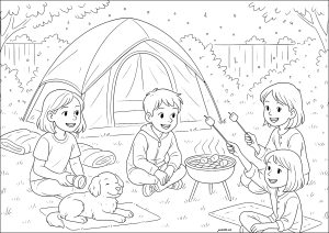 免费可打印的夏天涂色页