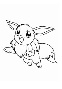 伊布：儿童涂色画
