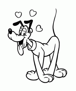 儿童普路托填色画