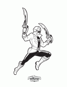 儿童版恐龙战队涂色画