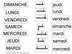 一周七天免费填色图