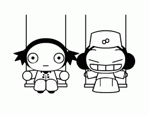 普卡涂色画下载